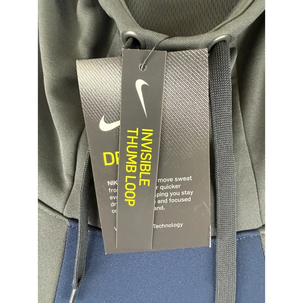 Nike Soccer Hoodie Mens‎ XL Grey Navy FC Green Bay Dri-FIT CT7501-067 NWT NEW